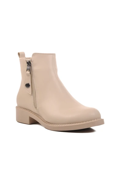 Ayakmod Bej Cilt İçi Polarlı Kadın Bot 224554 Z - 3