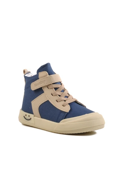 Ayakmod Lacivert Cırtlı Bilek Boy Erkek Çocuk Spor Ayakkabı 7465 P - Resim 3