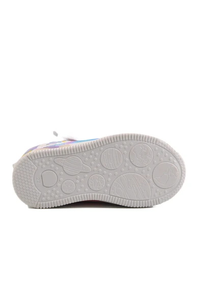 Ayakmod Beyaz Cırtlı Bilek Boy Kız Çocuk Spor Ayakkabı 6503 P - Resim 5