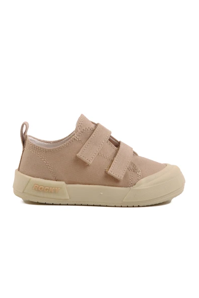 Ayakmod Bej Cırtlı Unisex Çocuk Spor Ayakkabı 545 B