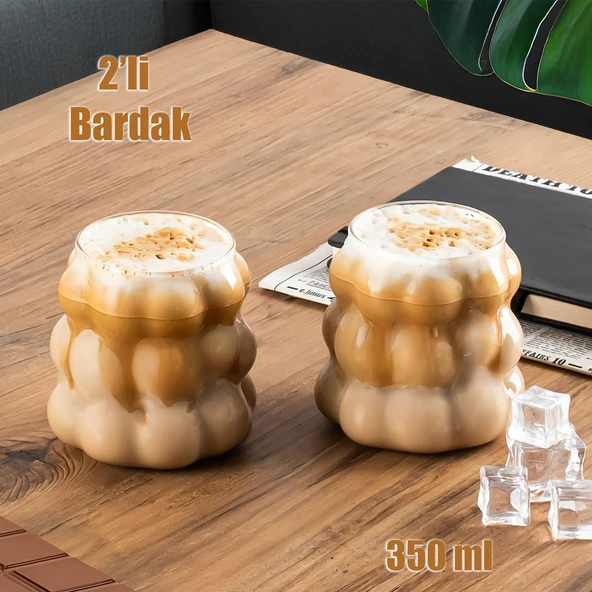 Porsima 378 Isıya Dayanıklı Borosilikat Boncuk Şekilli Bardak