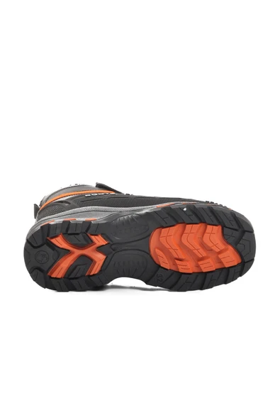 Ayakmod Siyah-Turuncu Unisex Cırtlı Kürklü Çocuk Bot 1831 F - 5