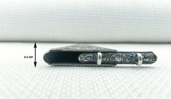 925 Ayar Allah Yazılı Cevşeni Kebir Kolye Ucu - Resim 3