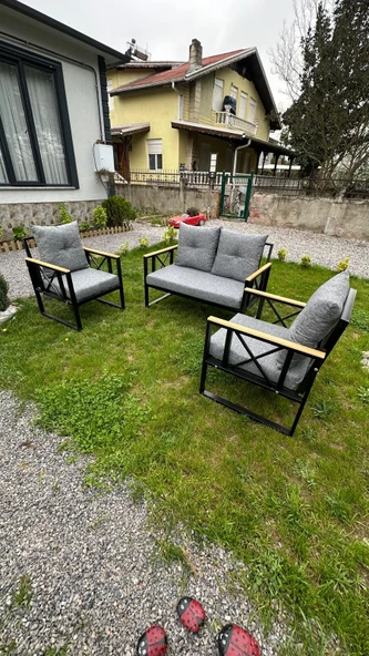 BİG GARDEN BALKON BAHÇE MOBİLYASI 2 +1 +1 KOLTUK BALKON MOBİLYA - 2
