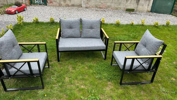 BİG GARDEN BALKON BAHÇE MOBİLYASI 2 +1 +1 KOLTUK BALKON MOBİLYA - 3