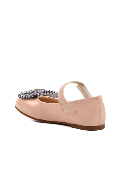 Ayakmod Pudra Rugan Kız Çocuk Fiyonk Kurdeleli Babet 180 P - Resim 4