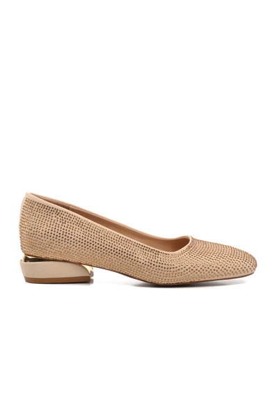 Ayakmod Bej  Kadın Abiye Ayakkabı K25D02 Z