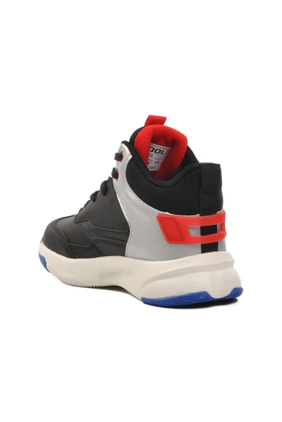 Ayakmod Siyah-Kırmızı Unisex Çocuk Basketbol Ayakkabısı London-25K F - 4