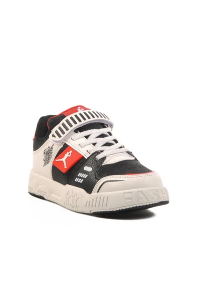 Ayakmod Kırmızı Cırtlı Unisex Çocuk Spor Ayakkabı King Kısa F - 3