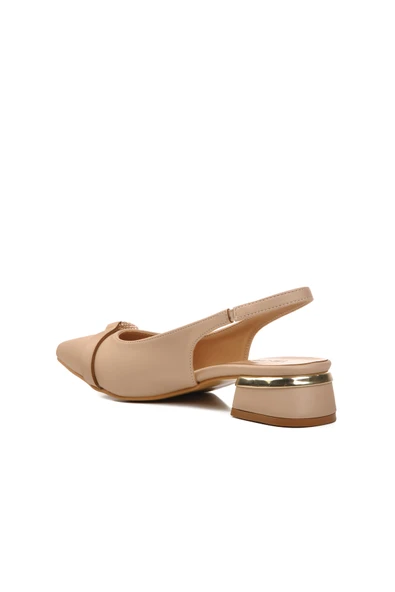 Ayakmod Ten Saten  Kadın Abiye Ayakkabı 5672006 Z - Resim 4