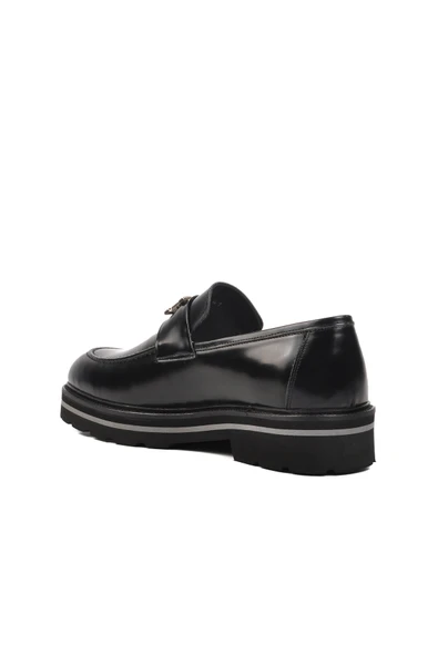 Ayakmod Siyah Açma Hakiki Deri Erkek Loafer Ayakkabı Premium 2871 M - 4