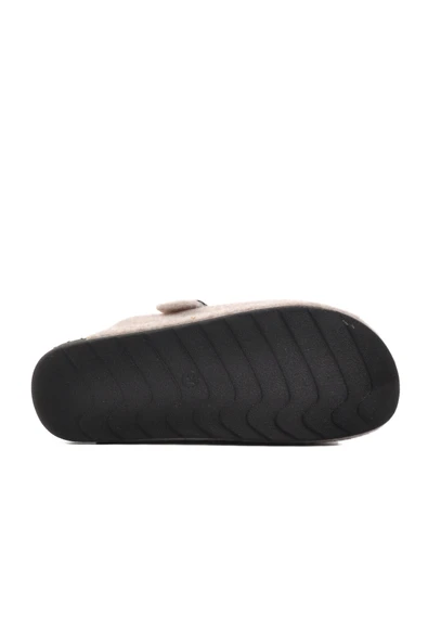 Ayakmod Bej Tekstil Kadın Terlik K-9548 Z - 5