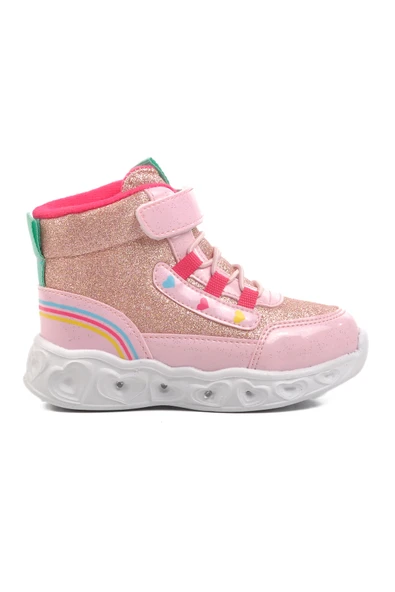 Ayakmod Pudra Polyester Karışımlı Kız Çocuk Bot Kids B