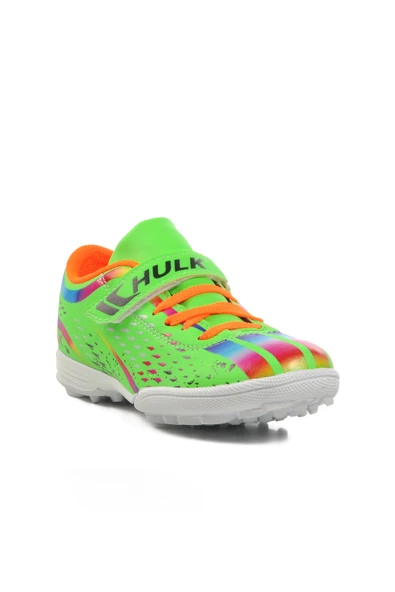 Ayakmod Yeşil-Beyaz Çocuk Halı Saha Ayakkabısı Hulk 129-F - 3