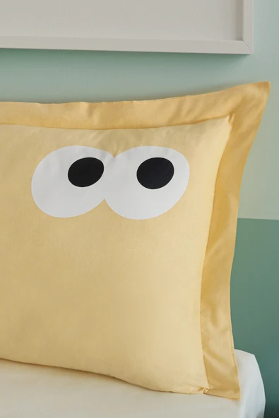 Yastık Kılıfı Oxf. Funny Sarı - Resim 2