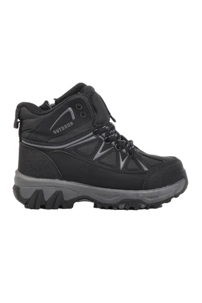 Ayakmod Siyah-Füme Unisex Çocuk Outdoor Bot 2301 P