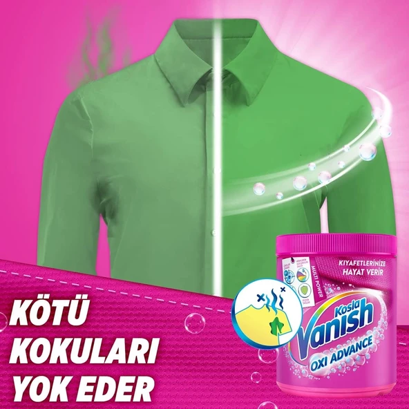 Vanish Kosla Oxi Advance Renkliler İçin Toz Leke Çıkarıcı 400 gr 2 Adet - 3