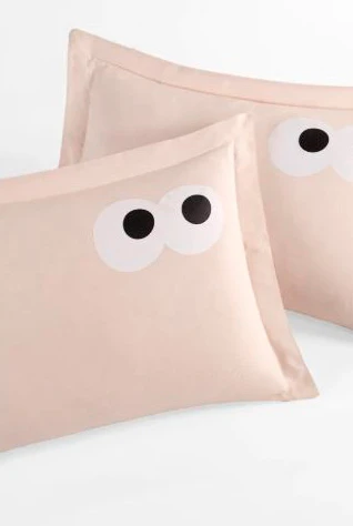 Upstyle 2li Yastık Kılıfı Oxf. Funny Kahve - 3