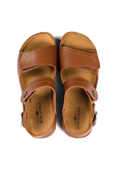 Roy Jones Kadın Ortopedik Anatomik Tabanlı Çift Bantlı Cırt Cırtlı Arkadan Tokalı Günlük Sandalet Terlik - 7