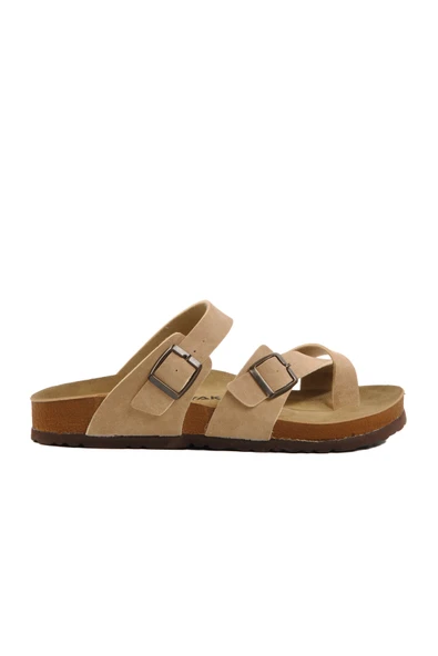 Ayakmod Bej Hafif Unisex Terlik 20-320 G