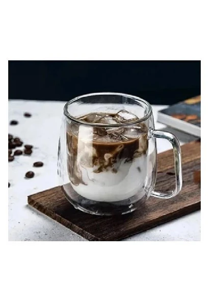 Yakut 10006 Çift Cidarlı Kulplu Bardak 250 ml - 2