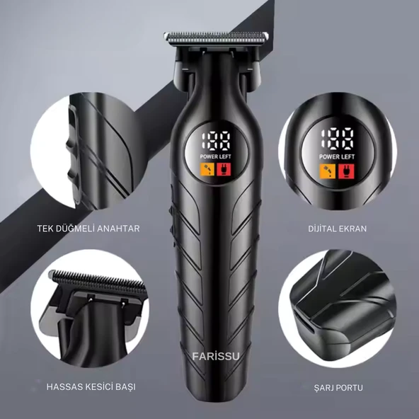 Dearling RF-103 Erkek Saç Tıraş Makinesi – Şıklığı ve Gücü Elinizde Hissedin! - 2