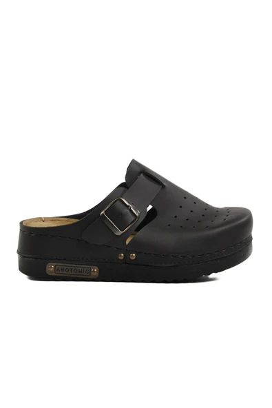 Ayakmod Siyah Anatomik Unisex Sabo Terlik 07-008 G
