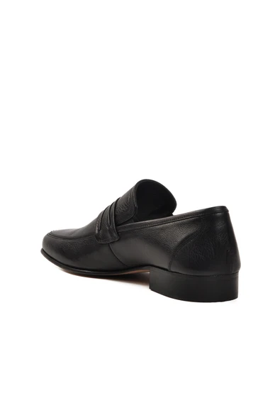 Ayakmod Siyah Hakiki Deri Erkek Klasik Ayakkabı 00881 M - 4