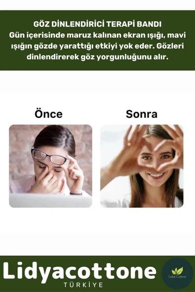 Premium Soğuk Sıcak Uygulama Göz Terapi Bandı Işık Önleyici Göz Dinlendirme Jel Uyku Bandı - 3