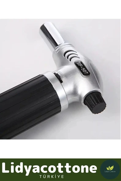 Premium 1300 Derece Sıcaklık Veren Tatlı Lehim Mangal Ateş Kömür Kamp Kutulu Doldurulabilir Çakmak - 3