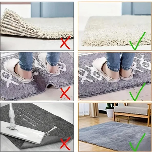 Halı Kilim Paspas Kaymaz Bant 48 mm X 5 Mt Çift Taraflı Yapışkan Toplanma Önleyici Bandı 2 Adet - 4