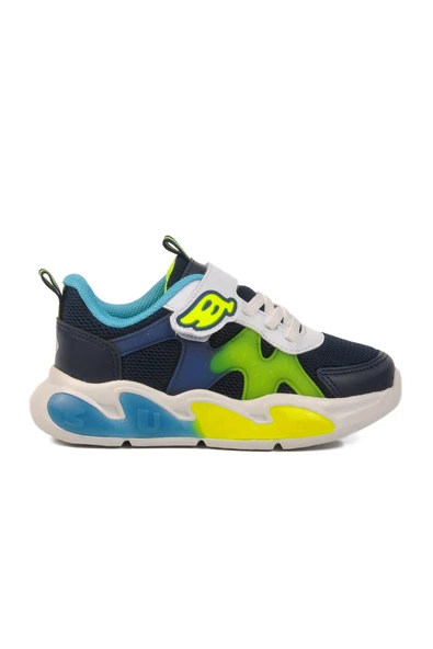 Pepino Lacivert Cırtlı Hafif Unisex Çocuk Spor Ayakkabı 1884 P