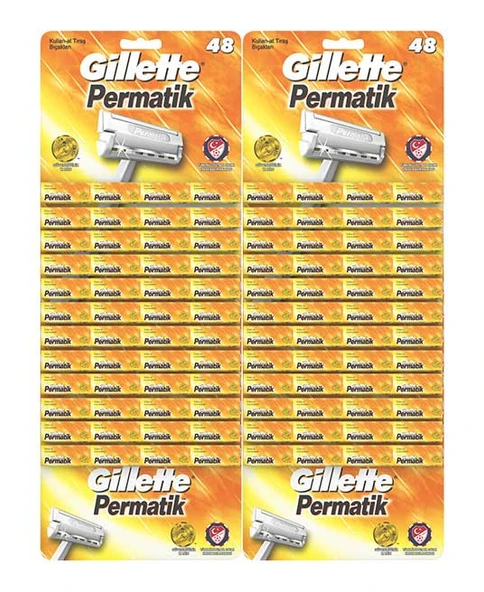 Gillette Permatik Tıraş Bıçağı 96'lı Kartela