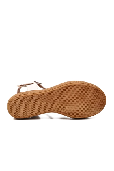 Ayakmod Beyaz Kadın Yüksek Taban Sandalet 426093 Z - 5