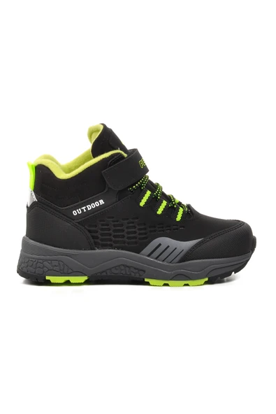 Pepino Siyah-Fosfor Sarı  Çocuk Outdoor Bot 1391 P