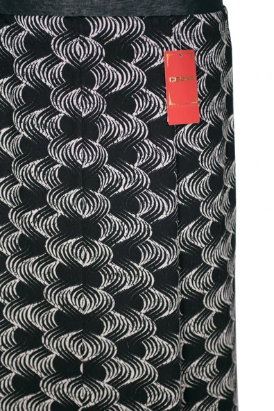 Hesna Kadın Betül 8 Parça Lastikli Astarsız Siyah Etek Desen 28 - Resim 2