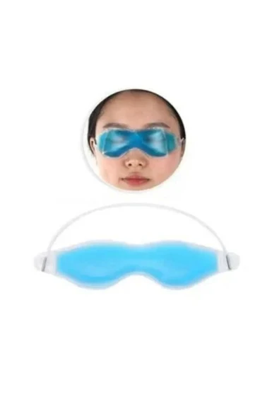 Premium Soğuk Sıcak Uygulama Göz Terapi Bandı Işık Önleyici Göz Dinlendirme Jel Uyku Bandı - 4