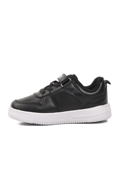 Pepino Siyah Beyaz Cırtlı Unisex Çocuk Spor Ayakkabı 1603 B - 2