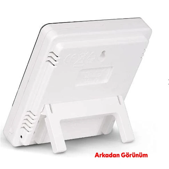 Termometre Isı Nem Ölçer Bebek Odası Oda Sıcaklık Ölçme Derece fahrenhayt Ekranlı Dijital Pilli - 5