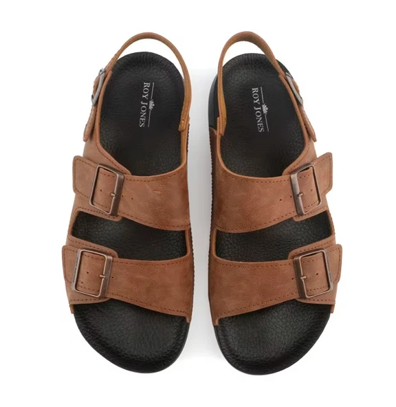 Roy Jones Barcelona Urban Sandals Rahat Yumuşak Tabanlı Erkek Sandalet - 4