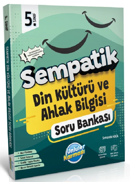 5.Sınıf Sempatik Din Kültürü ve Ahlak Bilgisi Soru Bankası +36 Haftalık Kazanım Denemeleri(Hediyeli) - Resim 4