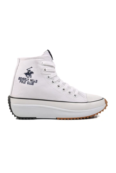 Beverly Hills Polo Club Beyaz  Unisex Hi Sneaker PO-30100 G