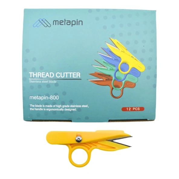 Metapin İplik Temizleme Makası Plastik 12 Adet MTPN-800