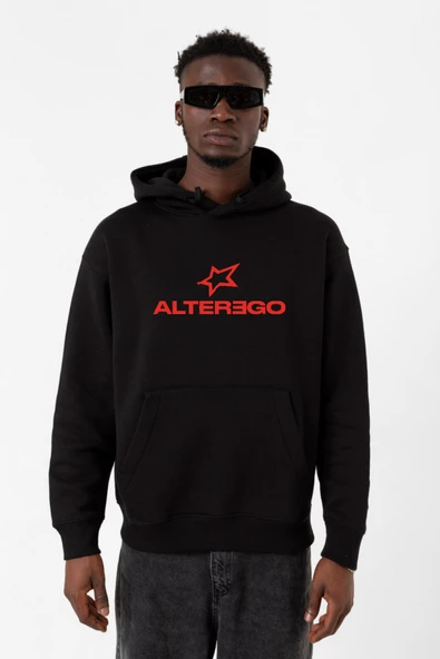 Lisa Alter Ego Siyah Erkek 3ip Kapşonlu Sweatshirt