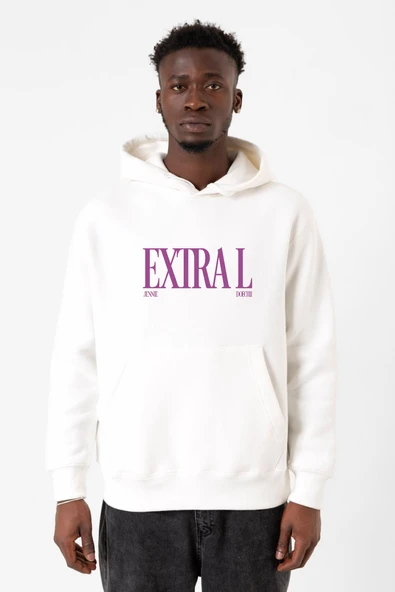 Jennie ExtraL Beyaz Erkek 3ip Kapşonlu Sweatshirt