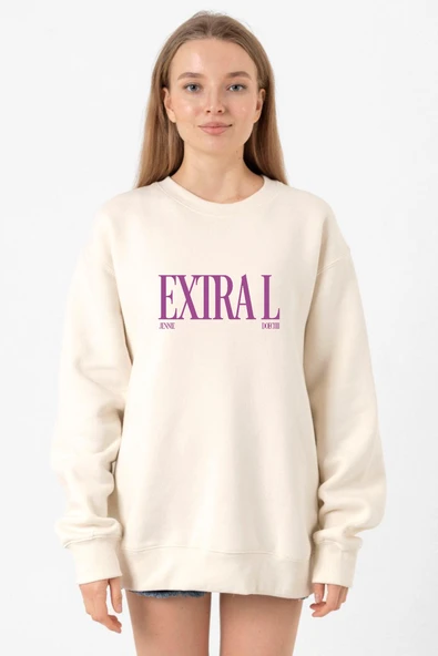 Jennie ExtraL Ekru Kadın 2ip Sweatshirt ürün görseli 1