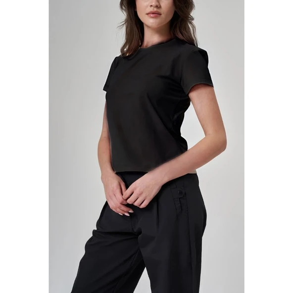 Exuma Kadın Siyah Tişört 1522188 - 3