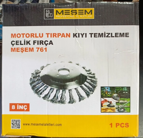Motorlu Tırpan Kıyı Temizleme Çelik Fırça 8