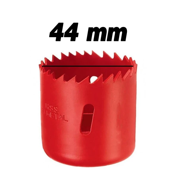 Gfb Bi Metal Panç Ø 44 mm Delik Açma Alçıpan Ahşap Pvc Delme Testeresi Adaptörsüz 1 Adet - Resim 2