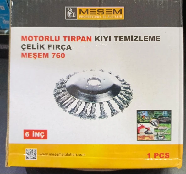 Motorlu Tırpan Kıyı Temizleme Çelik Fırça 6